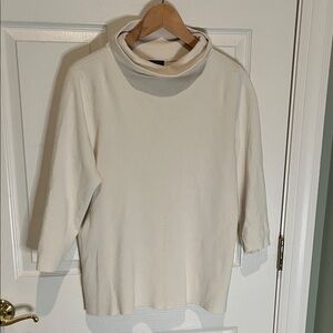 Talbots Women's Cream Turtleneck Sweater, sweet, coquette, feminine